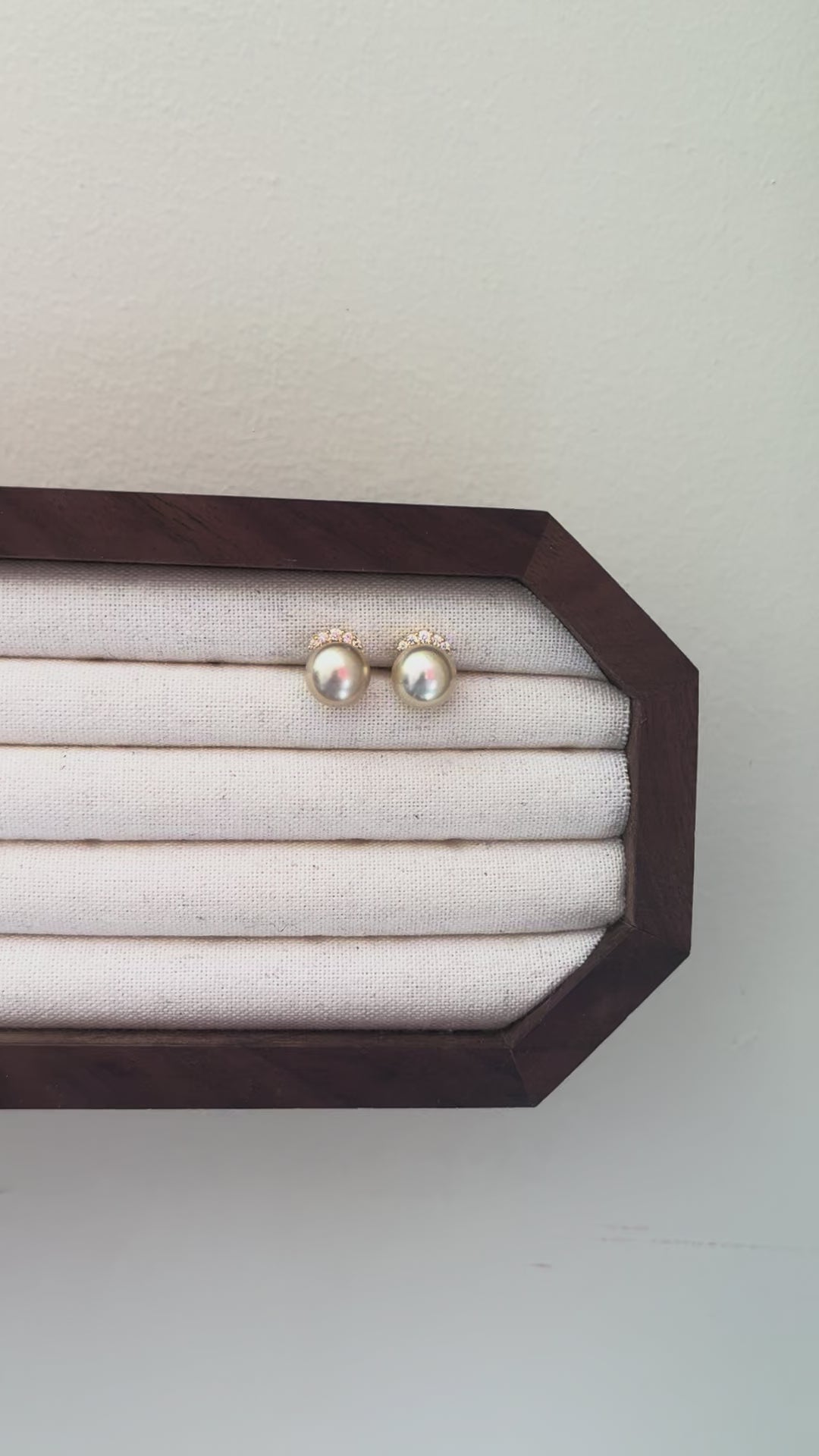 Southsea Gold pearl earrings