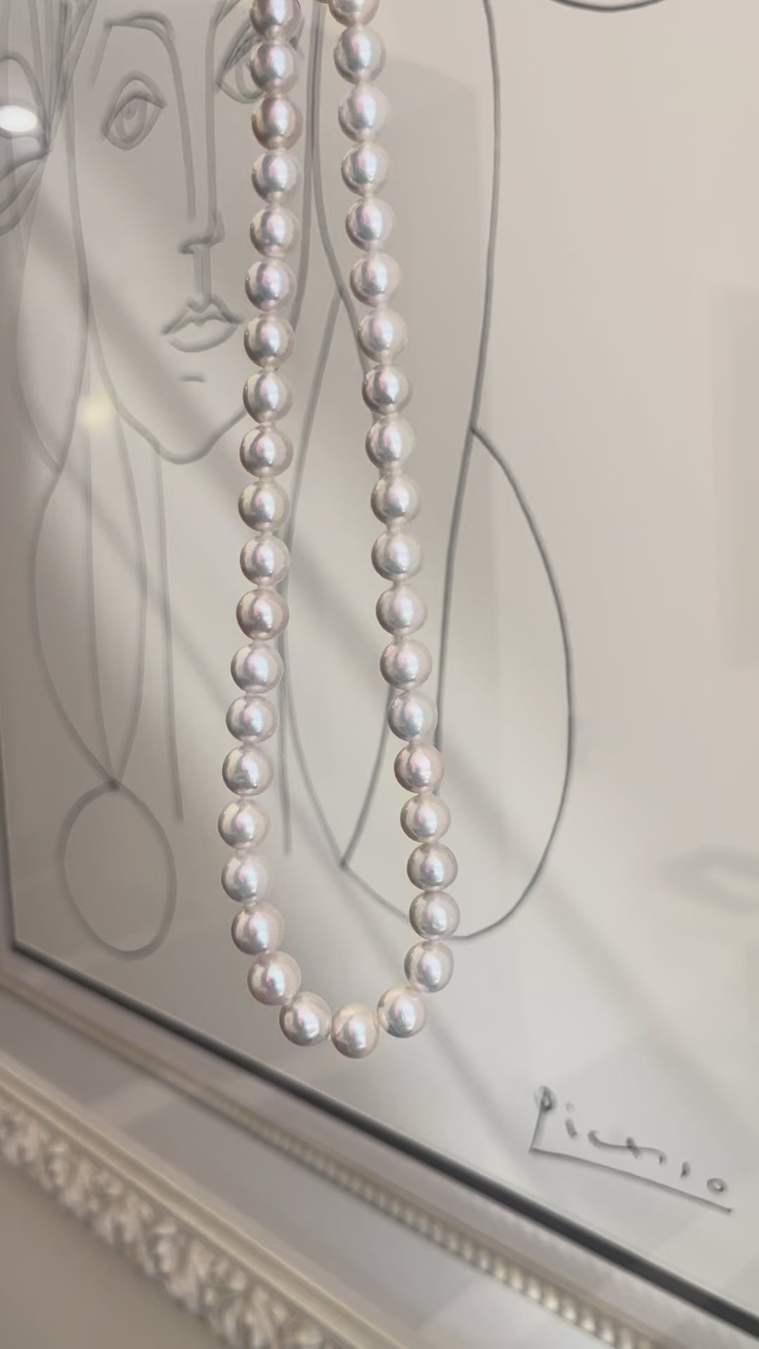 White pearls necklace
