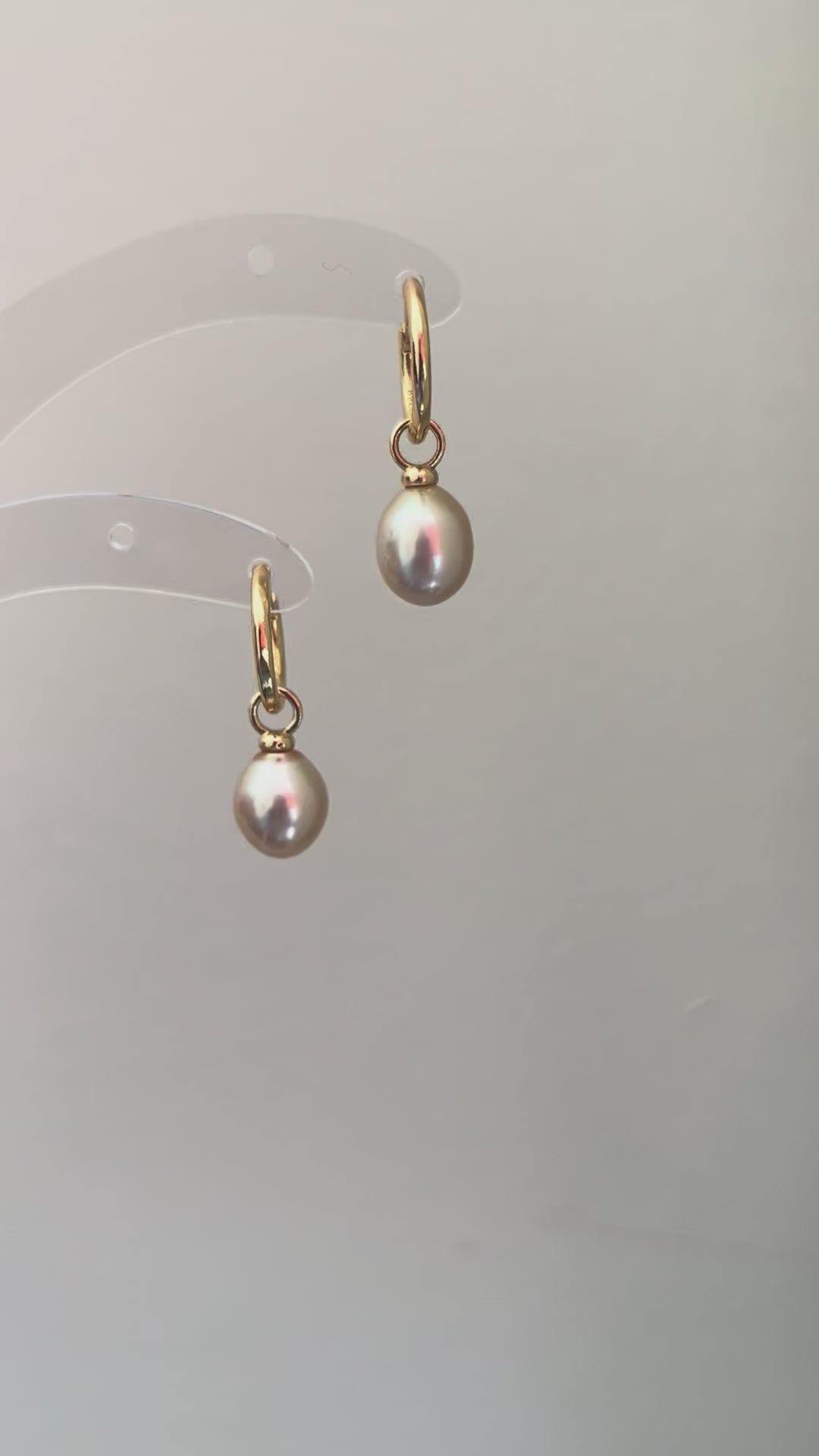Southsea Gold pearl earrings